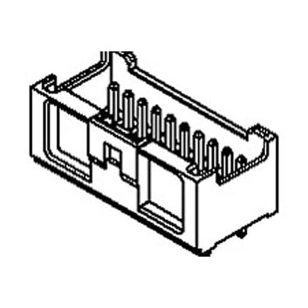 Molex Headers & Wire Housings 2.00Mm (.079) Pitch Microclasp Wire-To-Board Header, Dual Row, Vertical, 18 5018441810